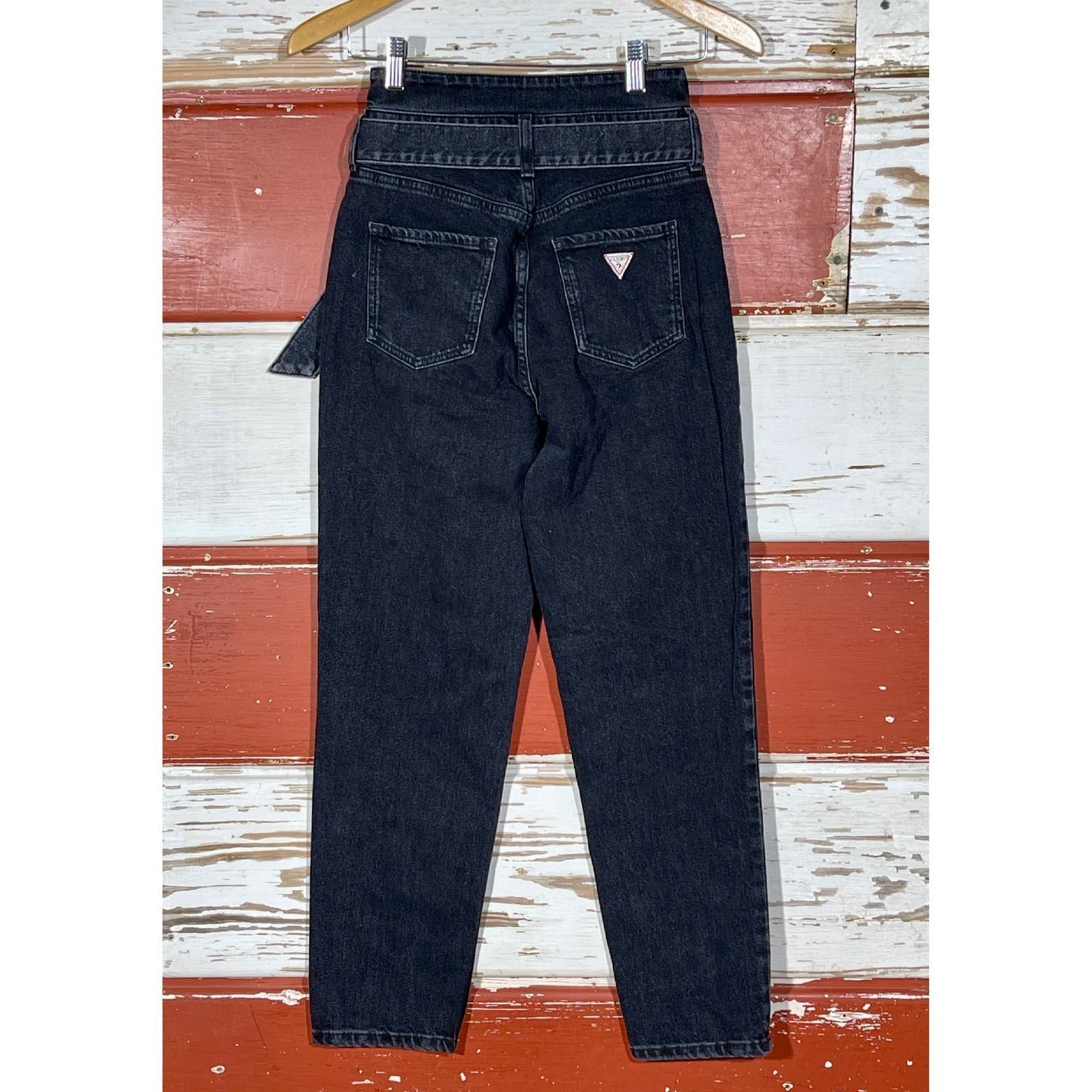 GUESS Women's Belted 80s Jeans