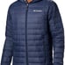 Columbia Navy 590 Turbodown Duck Down Filled Hooded Size XXL Puffer Coat.