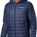 Columbia Navy 590 Turbodown Duck Down Filled Hooded Size XXL Puffer Coat.