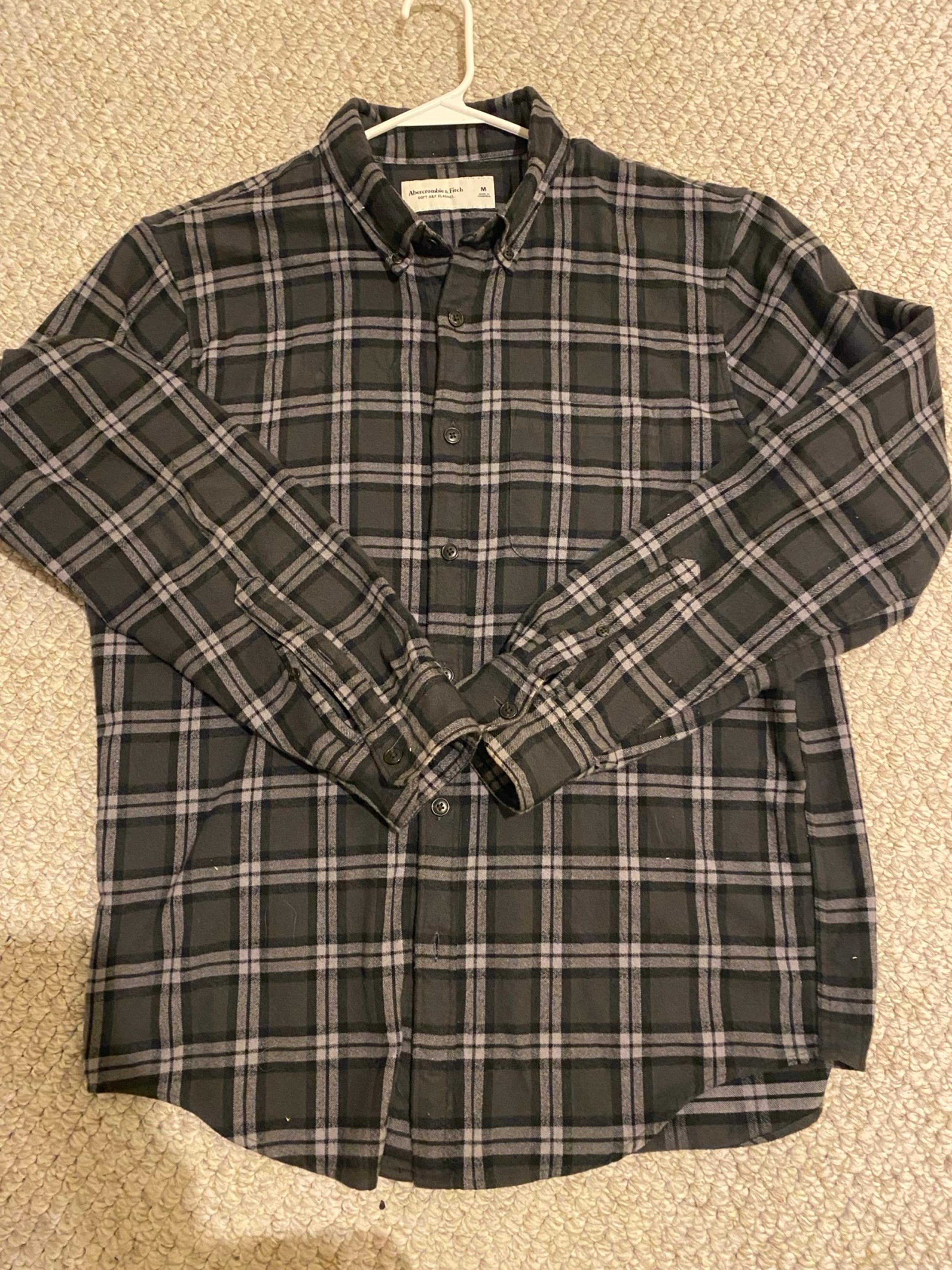 Men’s Abercrombie & Fitch Flannel Plaid Shirt Medium