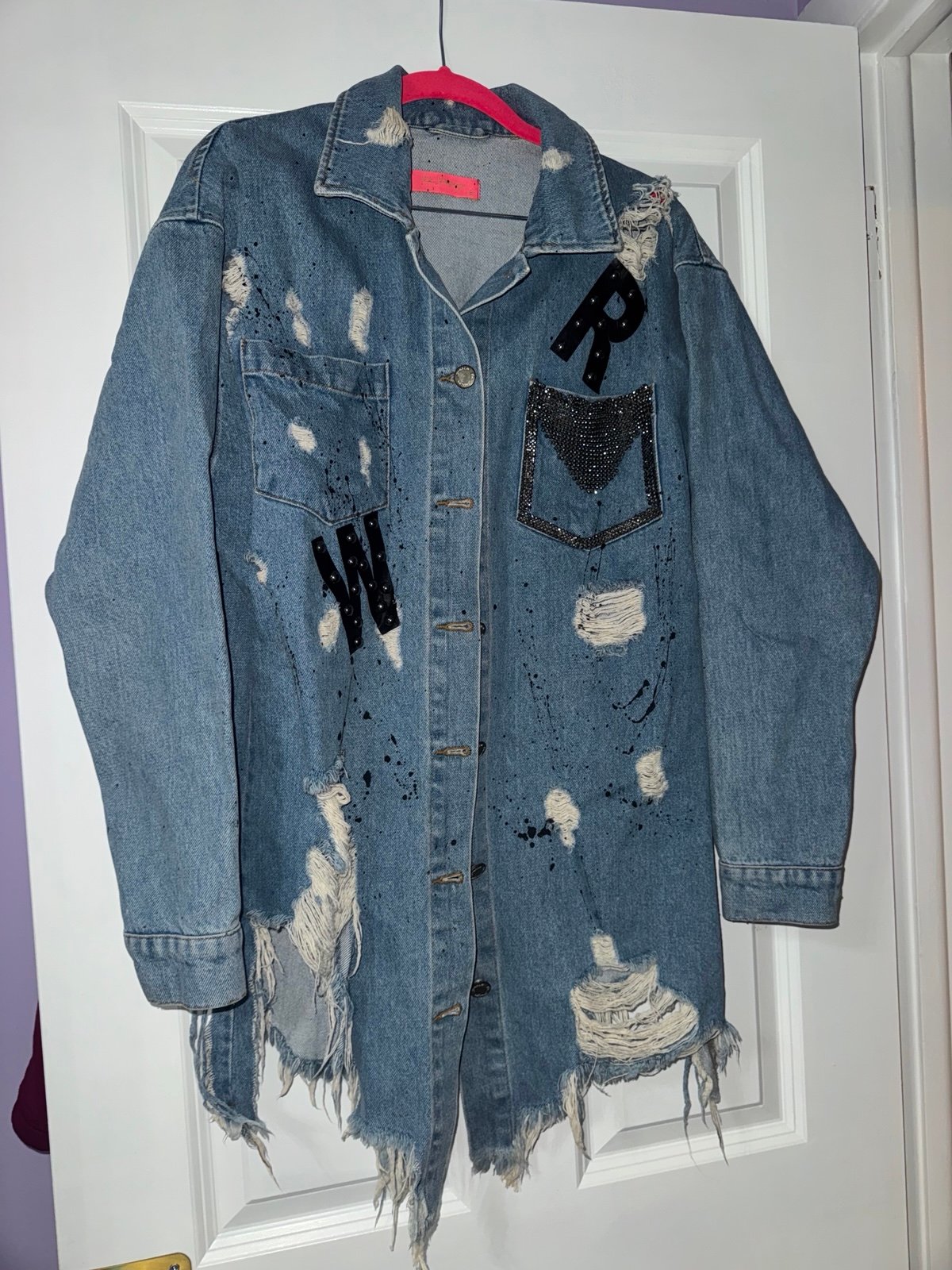 Oversized denim jacket