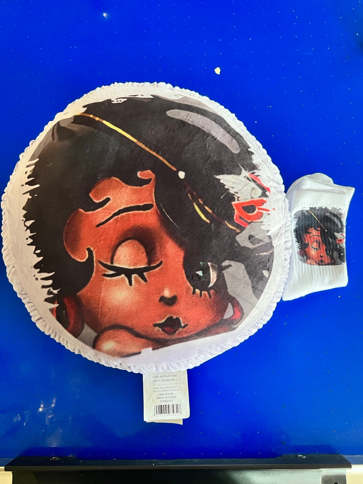 African American Betty boop pillow and socks