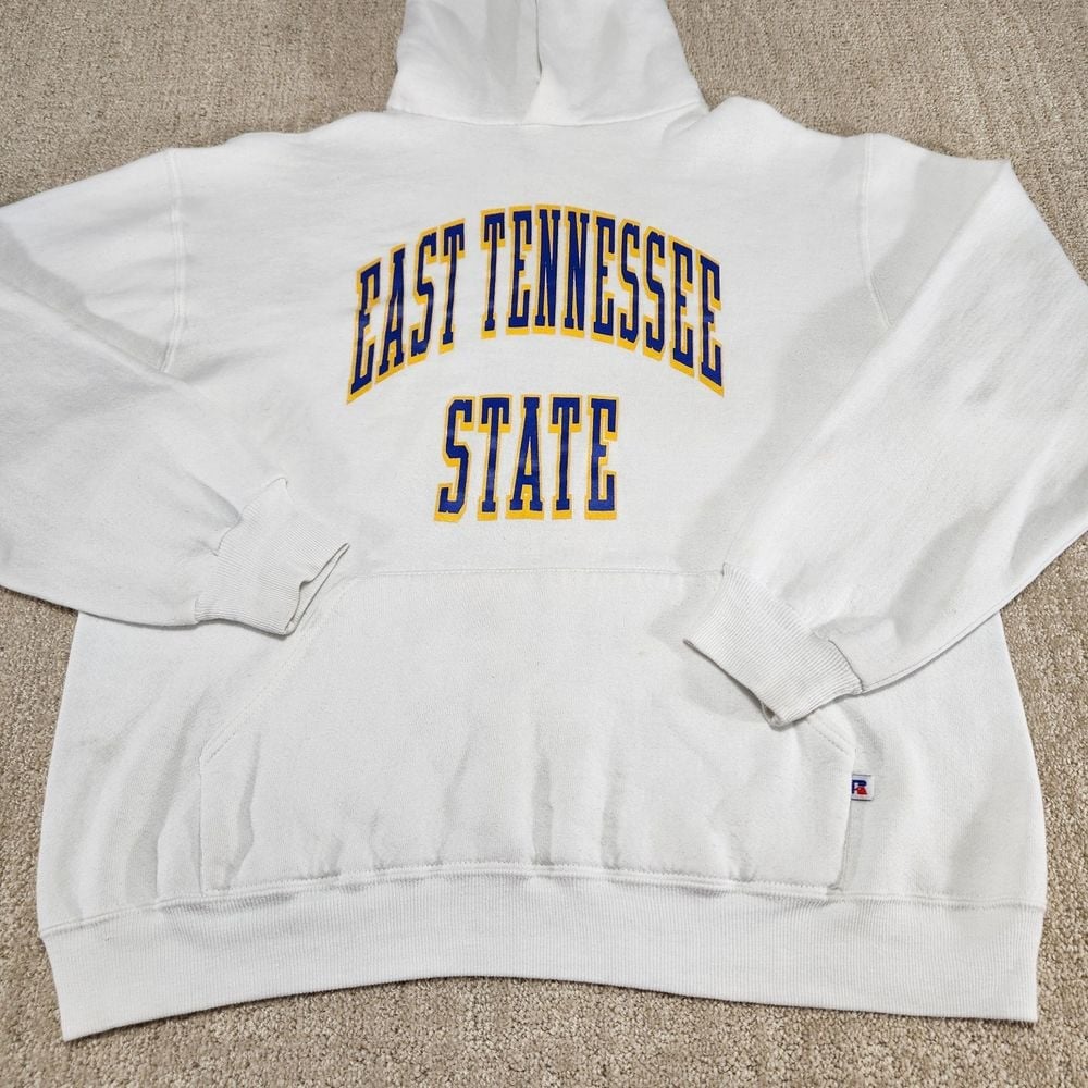 Vintage Russell Athletic ETSU Hoodie 80s 90s USA Made East Tennessee Wallen