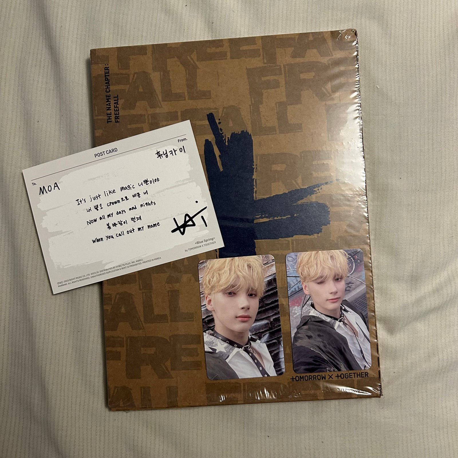 TXT Name Chapter: Freefall REALITY Version Signed Album