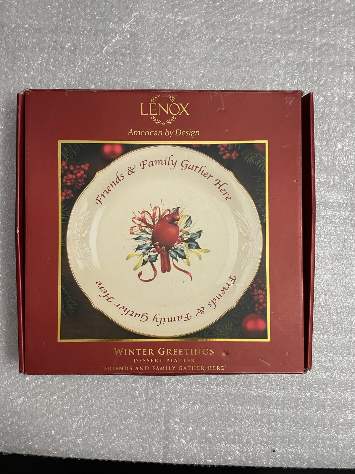 Lenox Winter Greetings Dessert Platter