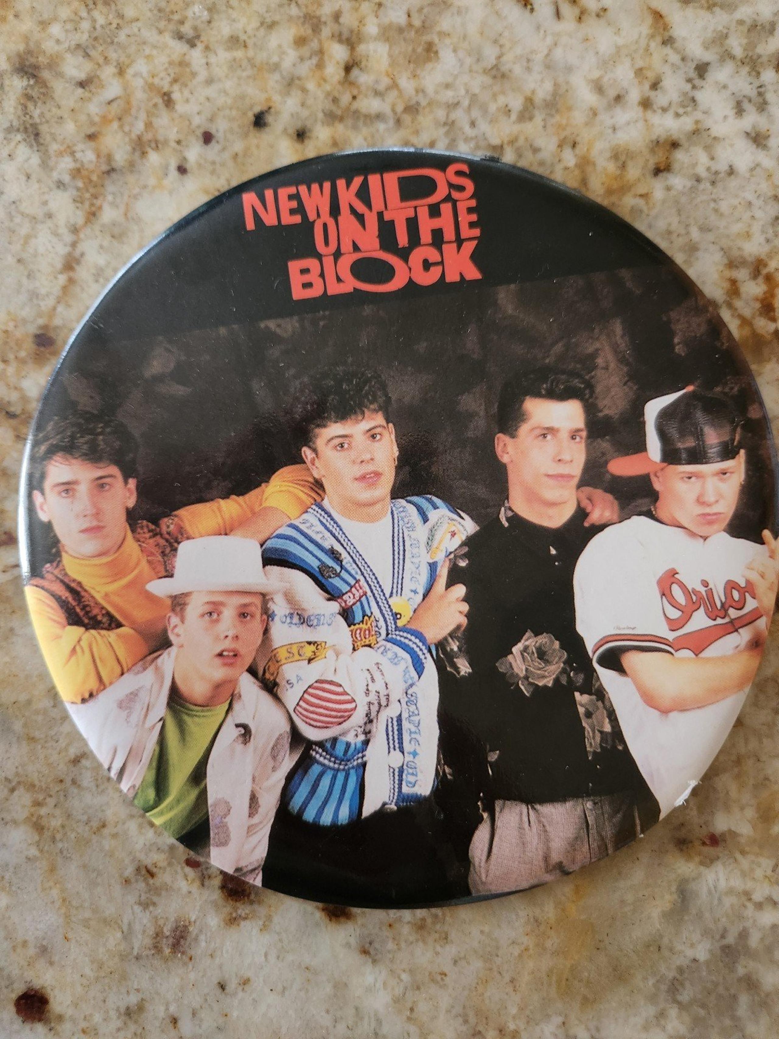 1989 Large New Kids on the Block Badge