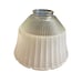 Vintage White and Clear Glass Pendant Light Fixture Globe Shade National Home La