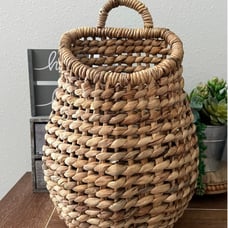Brand New Open Weave Water Hyacinth Hanging Basket