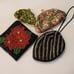 Lot Of 4 Vintage Beautiful Hand Beaded Flower Motif Evening Coin Purse