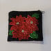 Lot Of 4 Vintage Beautiful Hand Beaded Flower Motif Evening Coin Purse