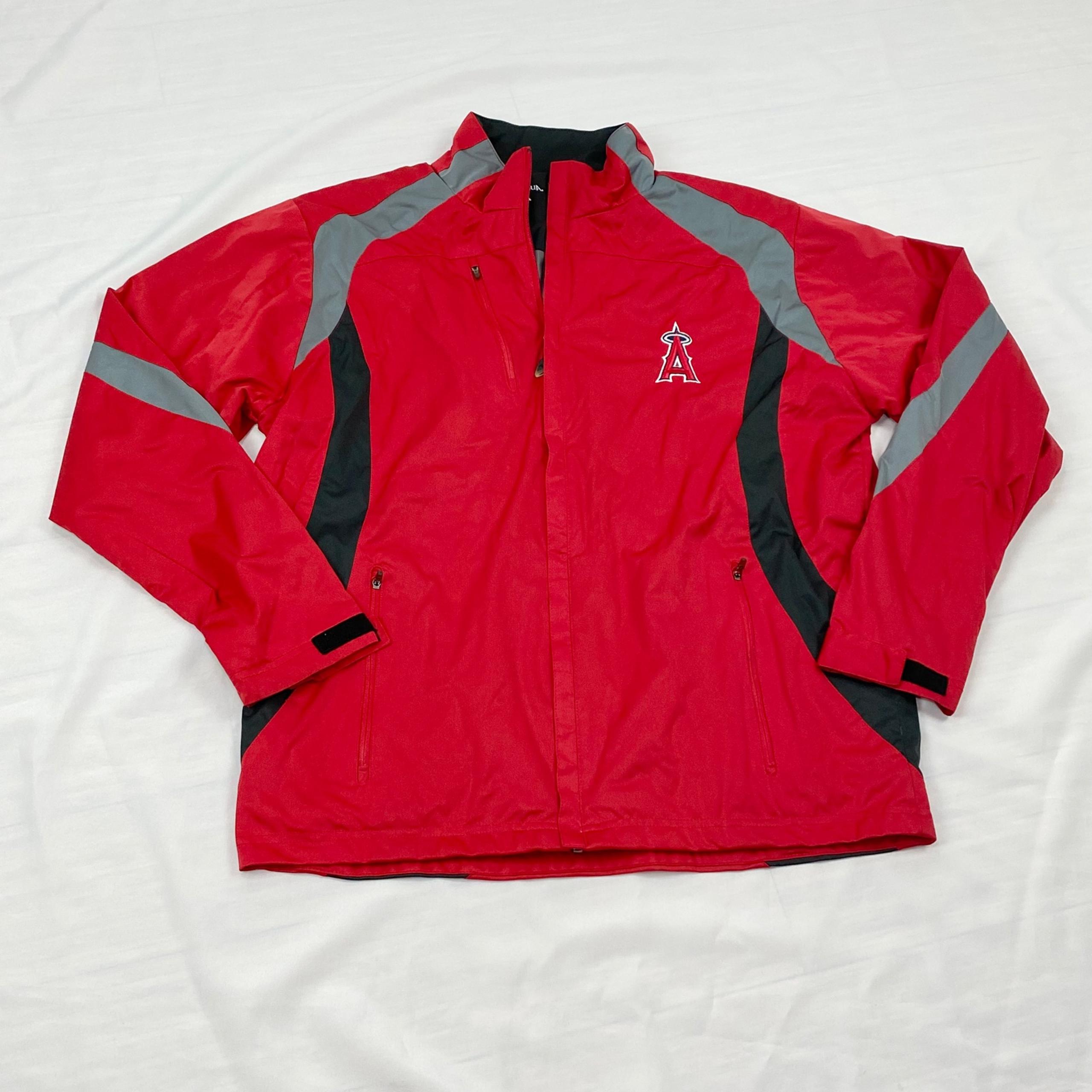 Men's Los Angeles Angeles Antigua Red Windbreaker   Size large