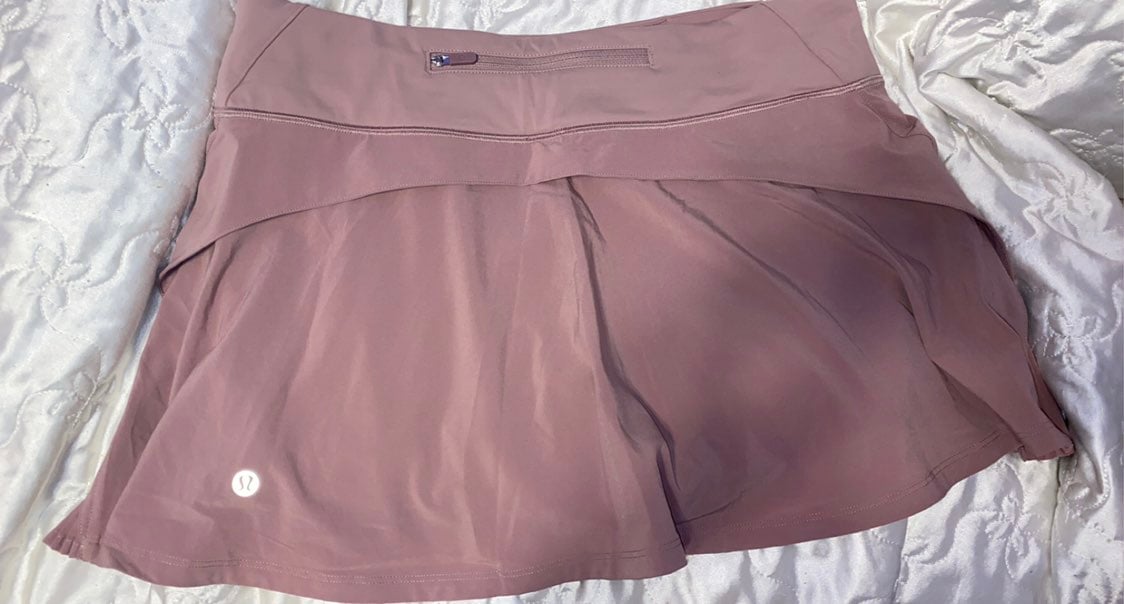 lulu play off pleat skirt size 8