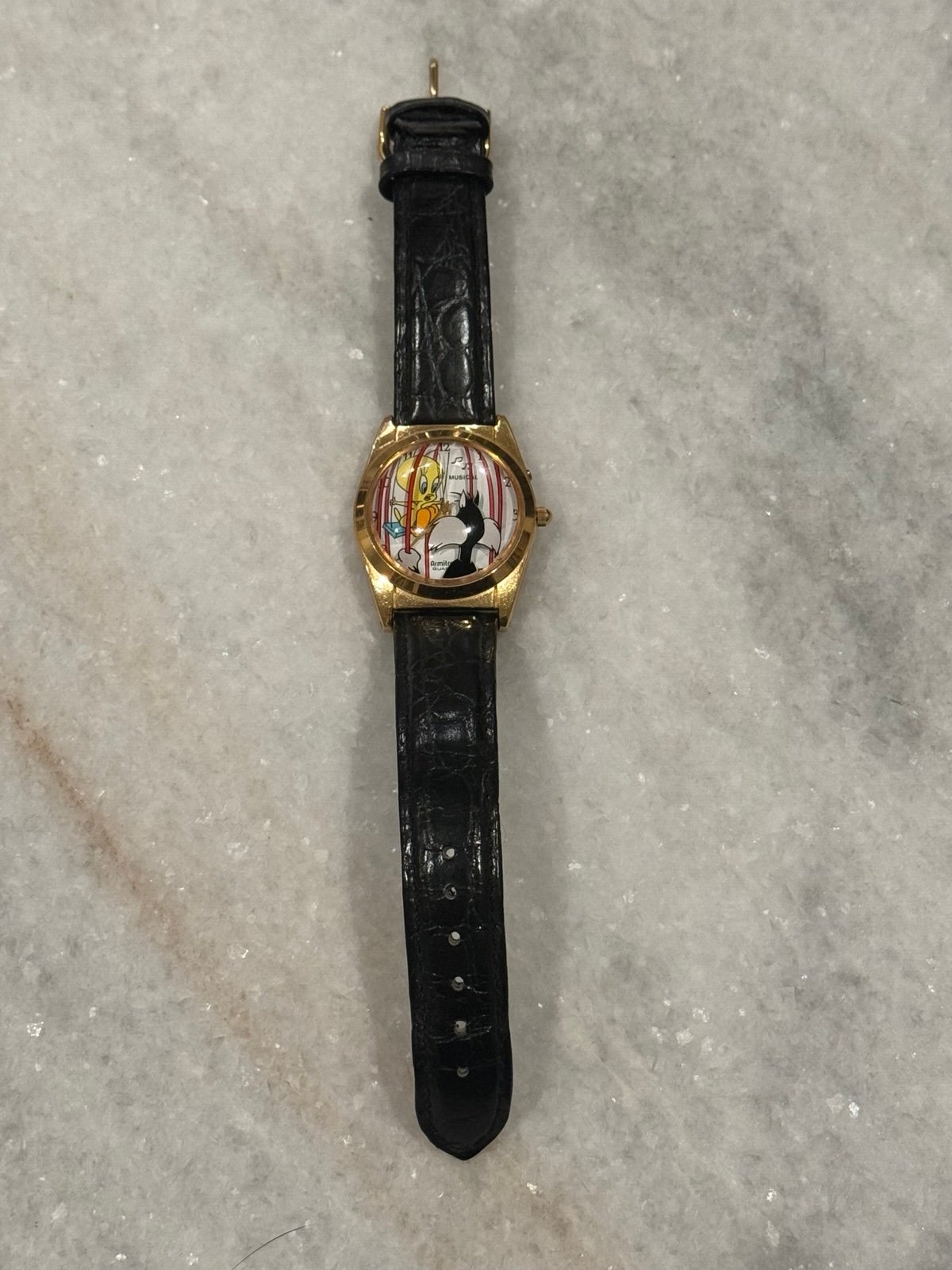 Vintage Sylvester & Tweety musical watch with new battery