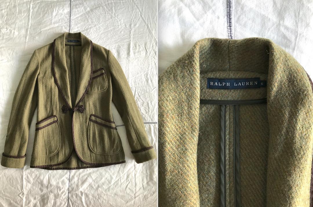 [00s] Ralph Lauren Wool Tailored Jacket Made in Italy