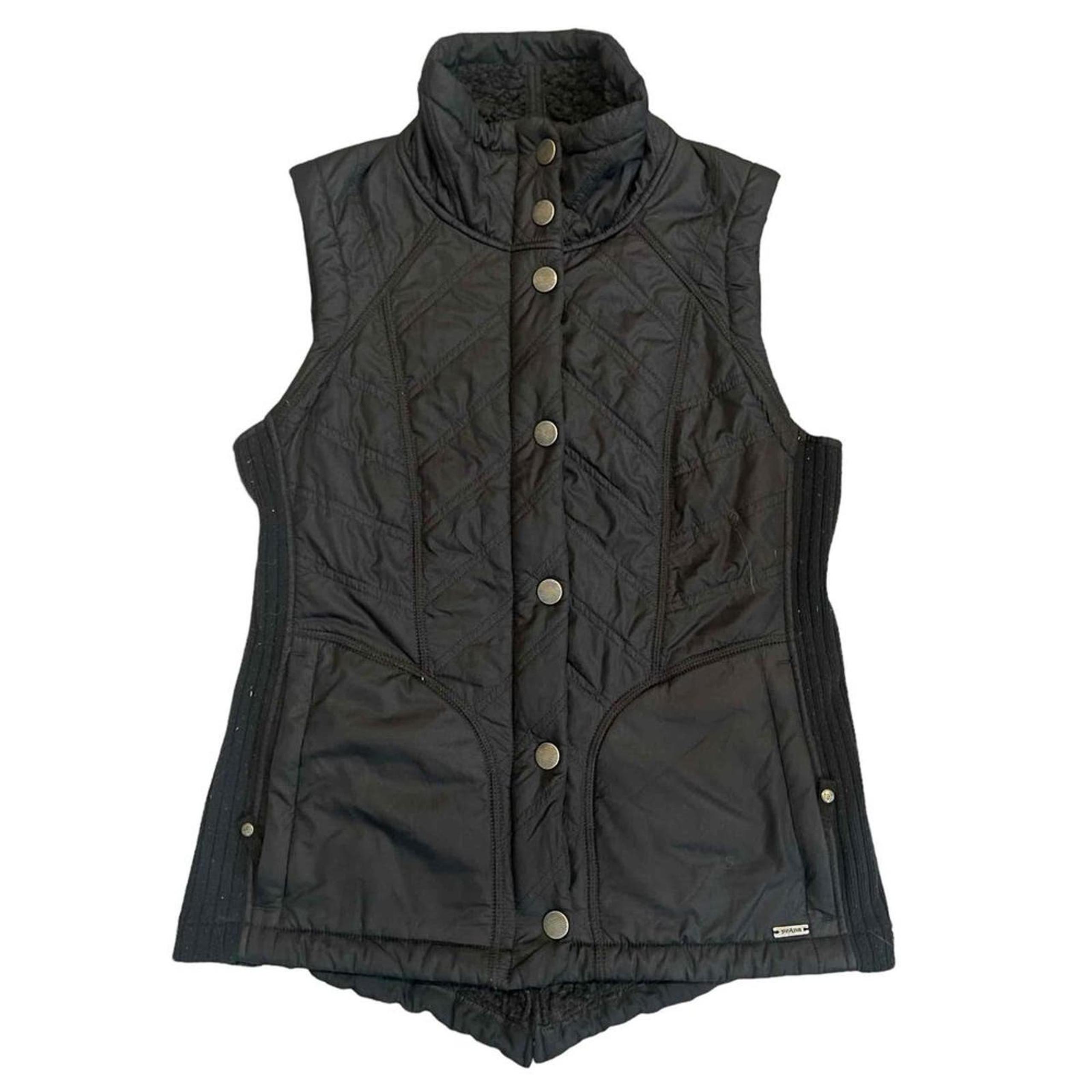 Quilted Zippered Pockets Snap Button Closure Vest Size Small - prAna