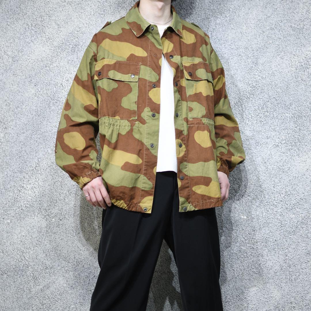 Vintage Oversized Italian Army San Marco Camo Navy Combat Jacket