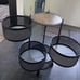 4 Tier Fruit and Vegetable Storage for Kitchen Rotating Storage Rack with Wheels
