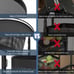 4 Tier Fruit and Vegetable Storage for Kitchen Rotating Storage Rack with Wheels