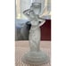 Fostoria Frosted Satin Glass Candlesticks Holders ‘Rebecca At The Well