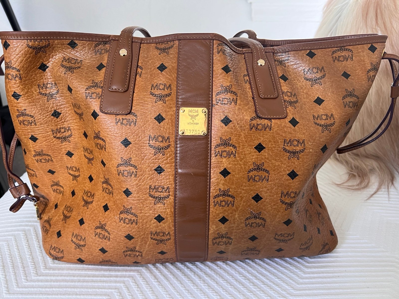 Large MCM Tote Bag