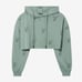 New Authentic Playboy Faded Green Distressed Cropped Hoodie
