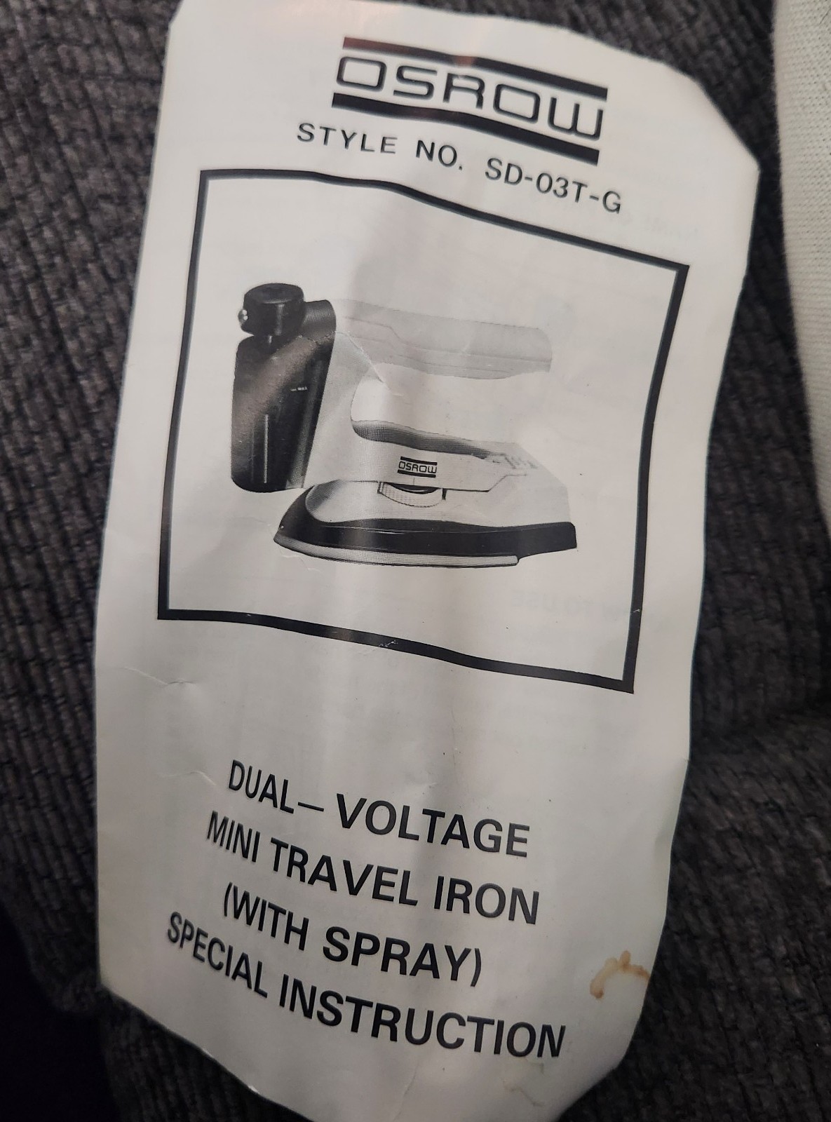 Vintage Travel Iron