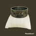 Vintage Wide Silver Tone Engraved Dragon Bangle