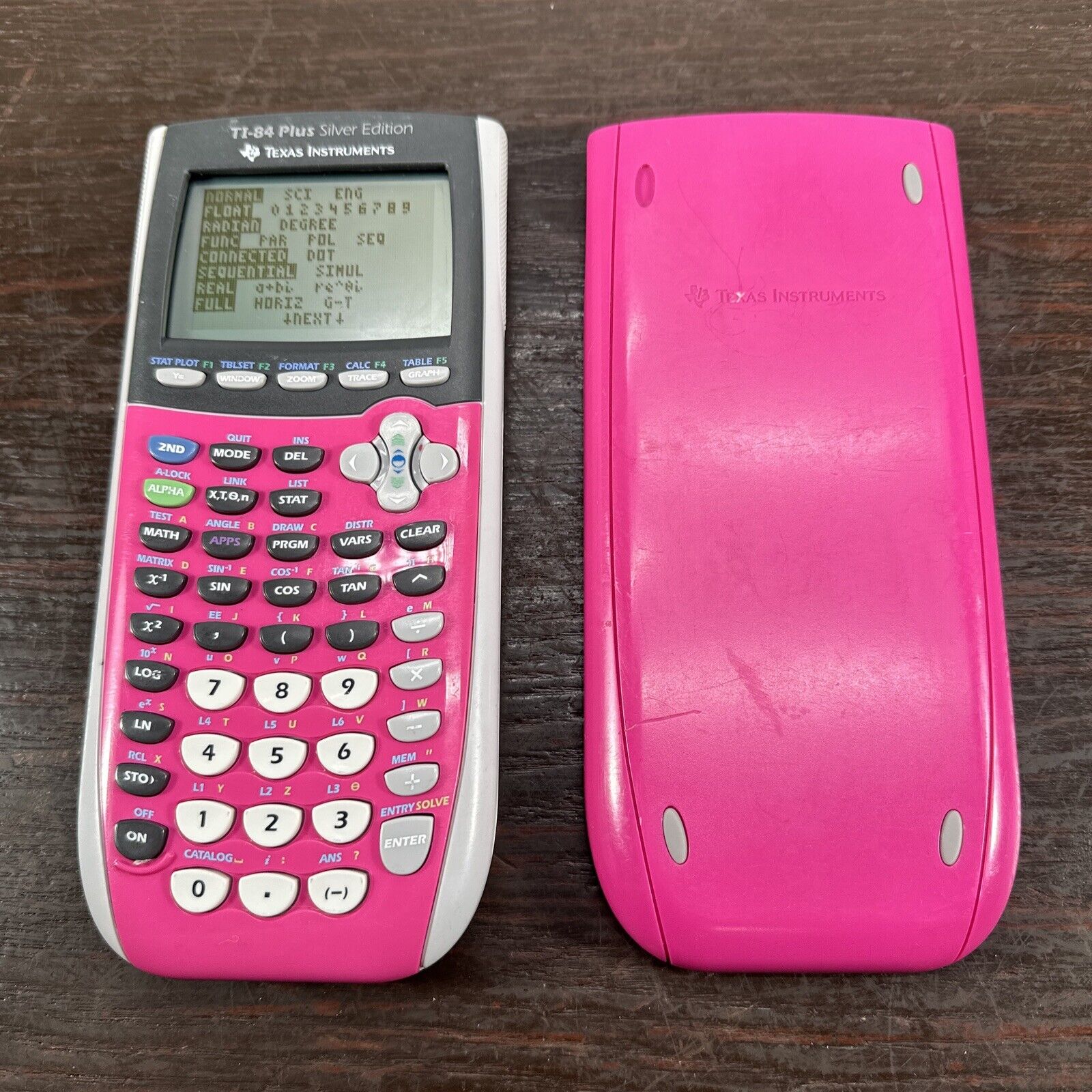 Texas Instruments TI-84 Plus Silver Edition Graphing Calculator Pink Tested