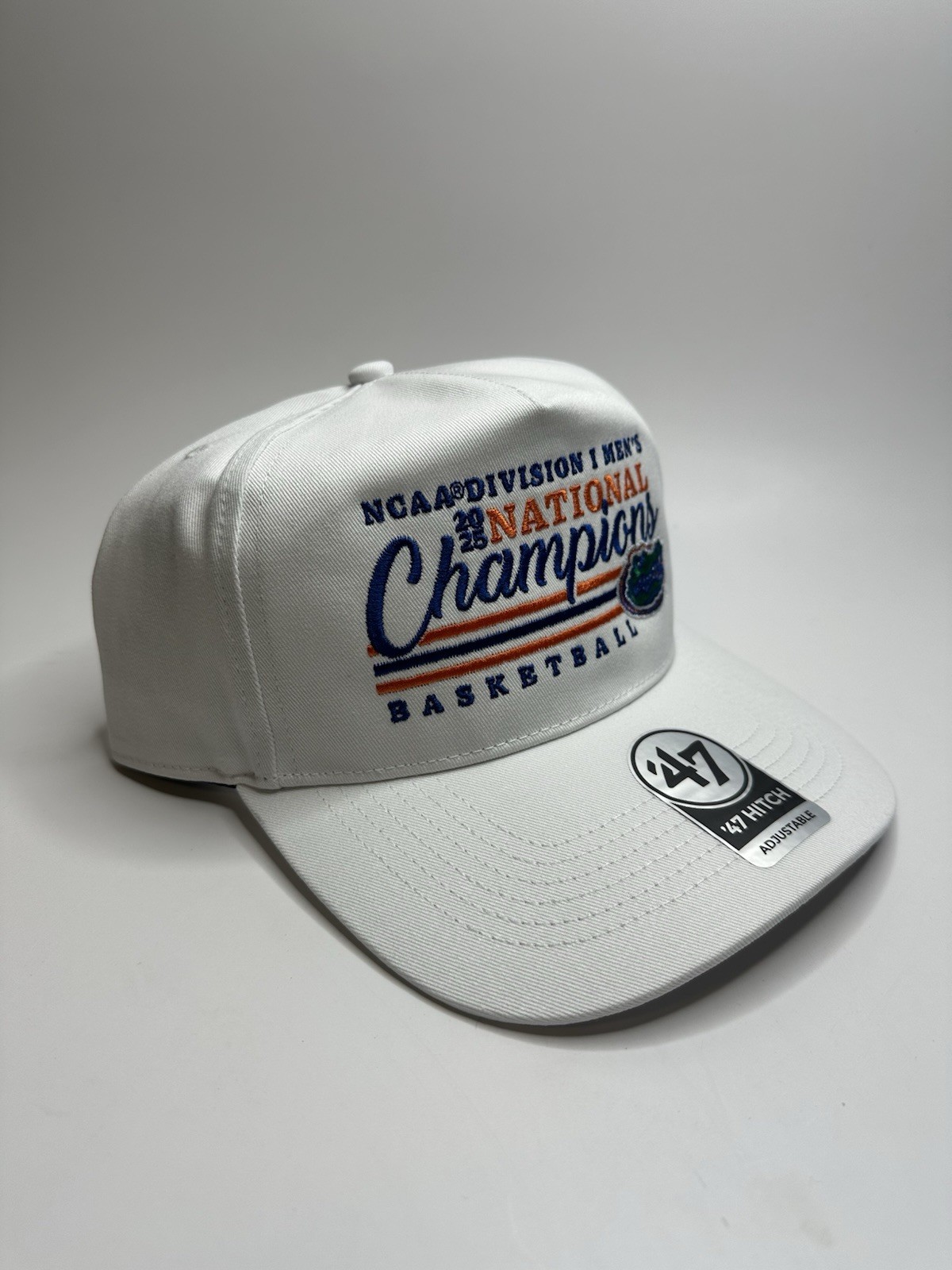 Florida Gators '47 2025 NCAA Men's Basketball National Champions Hitch White