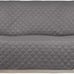Sofa Cover Reversible Quilted Water Resistant Light Gray