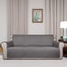 Sofa Cover Reversible Quilted Water Resistant Light Gray