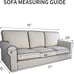 Sofa Cover Reversible Quilted Water Resistant Light Gray