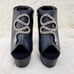 Size 11 600-9SN Black Platform Rhinestone Snake High Heel Platform Shoes