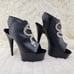 Size 11 600-9SN Black Platform Rhinestone Snake High Heel Platform Shoes