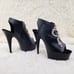 Size 11 600-9SN Black Platform Rhinestone Snake High Heel Platform Shoes