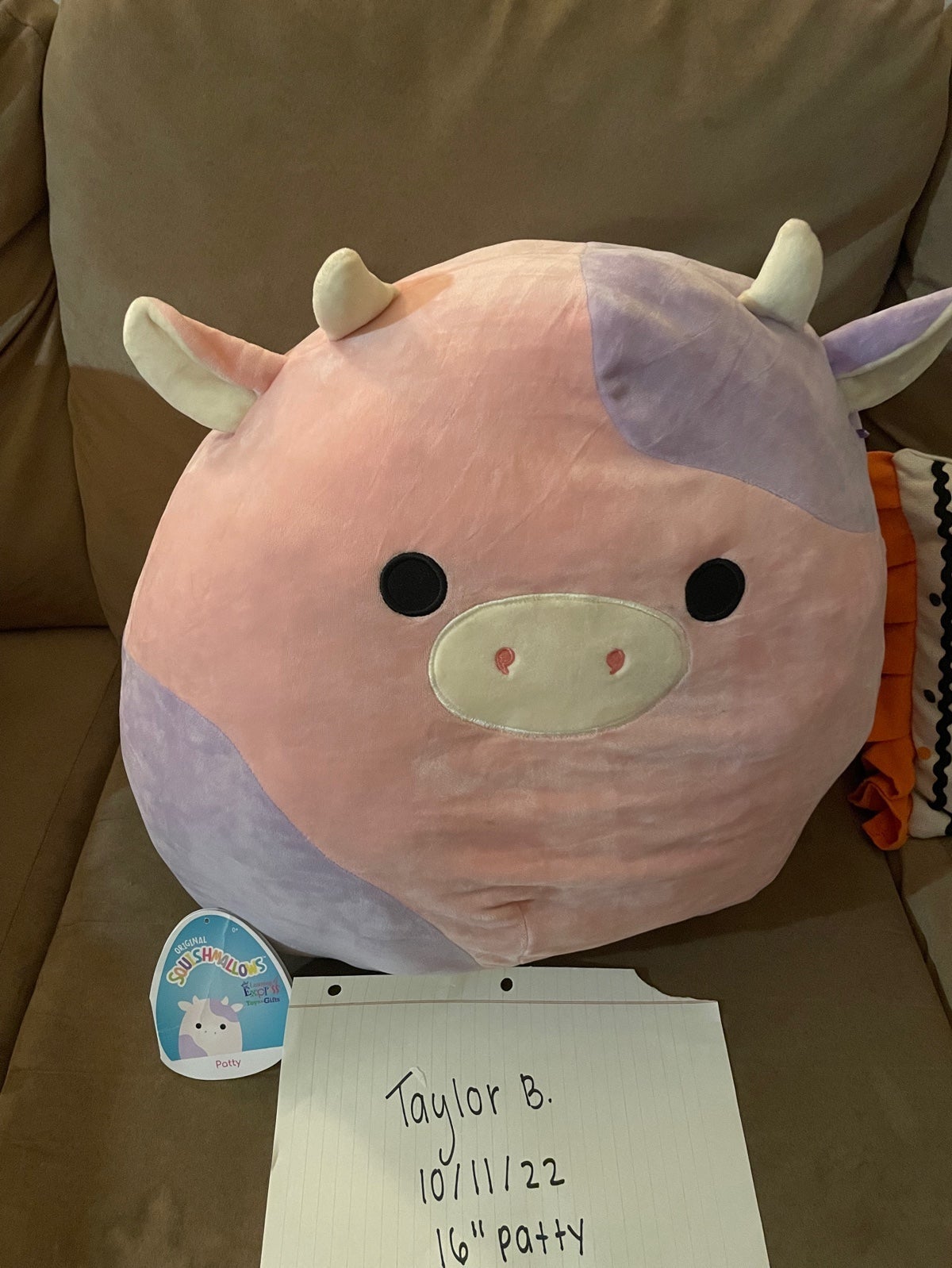 Squishmallows Patty the Cow 16 Stuffed Plush