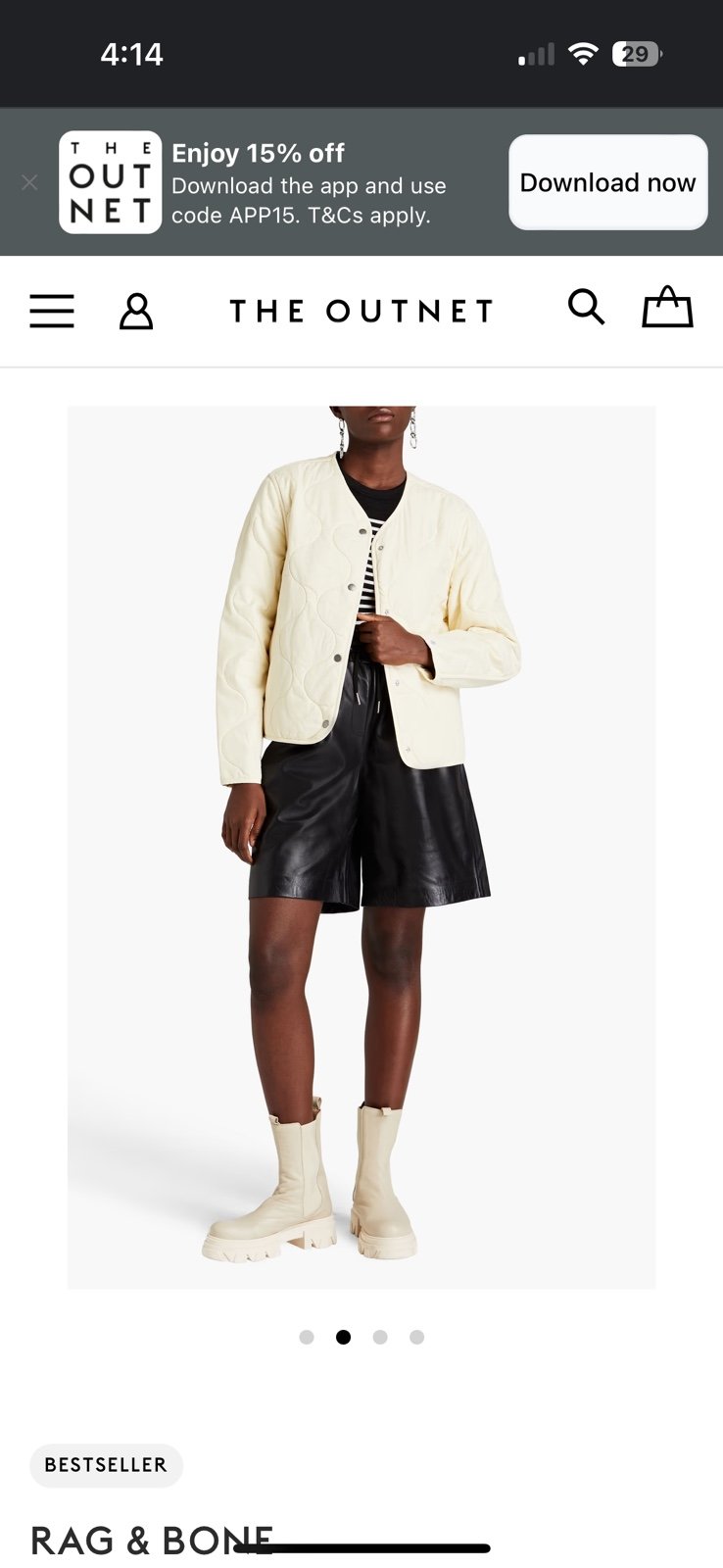 Rag & Bone Quilted Twill Jacket