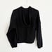 Cabi Black 4368 Quantum Utility Cropped Hoodie with Zip Pocket Athleisure Medium