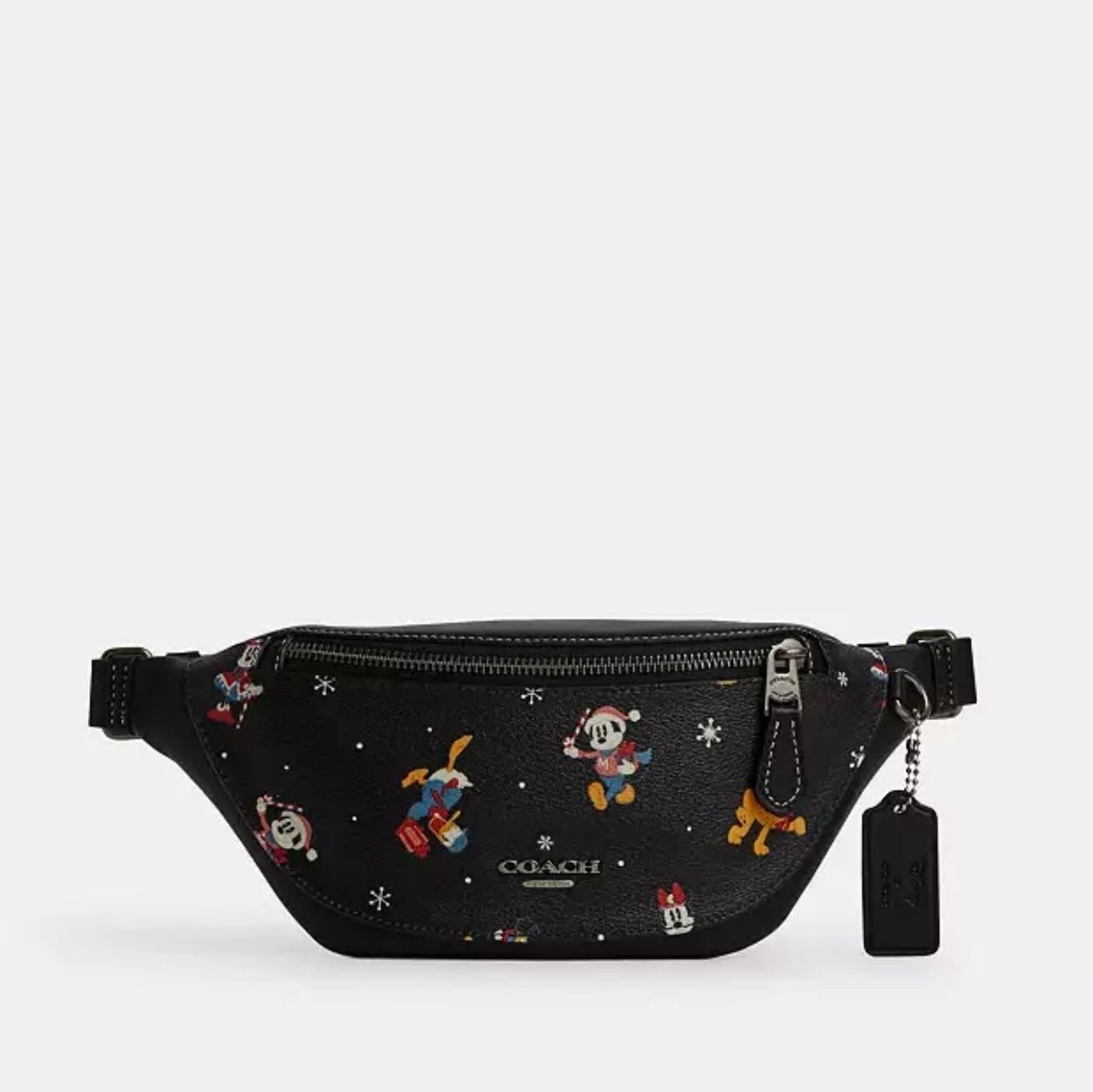 Coach Disney X Warren Mini Belt Bag With Holiday Print CL964