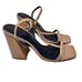 Alias Mae Winslet tan patent leather chunky heel sandals SZ 39