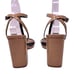 Alias Mae Winslet tan patent leather chunky heel sandals SZ 39