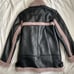 BCBG purple faux leather moto