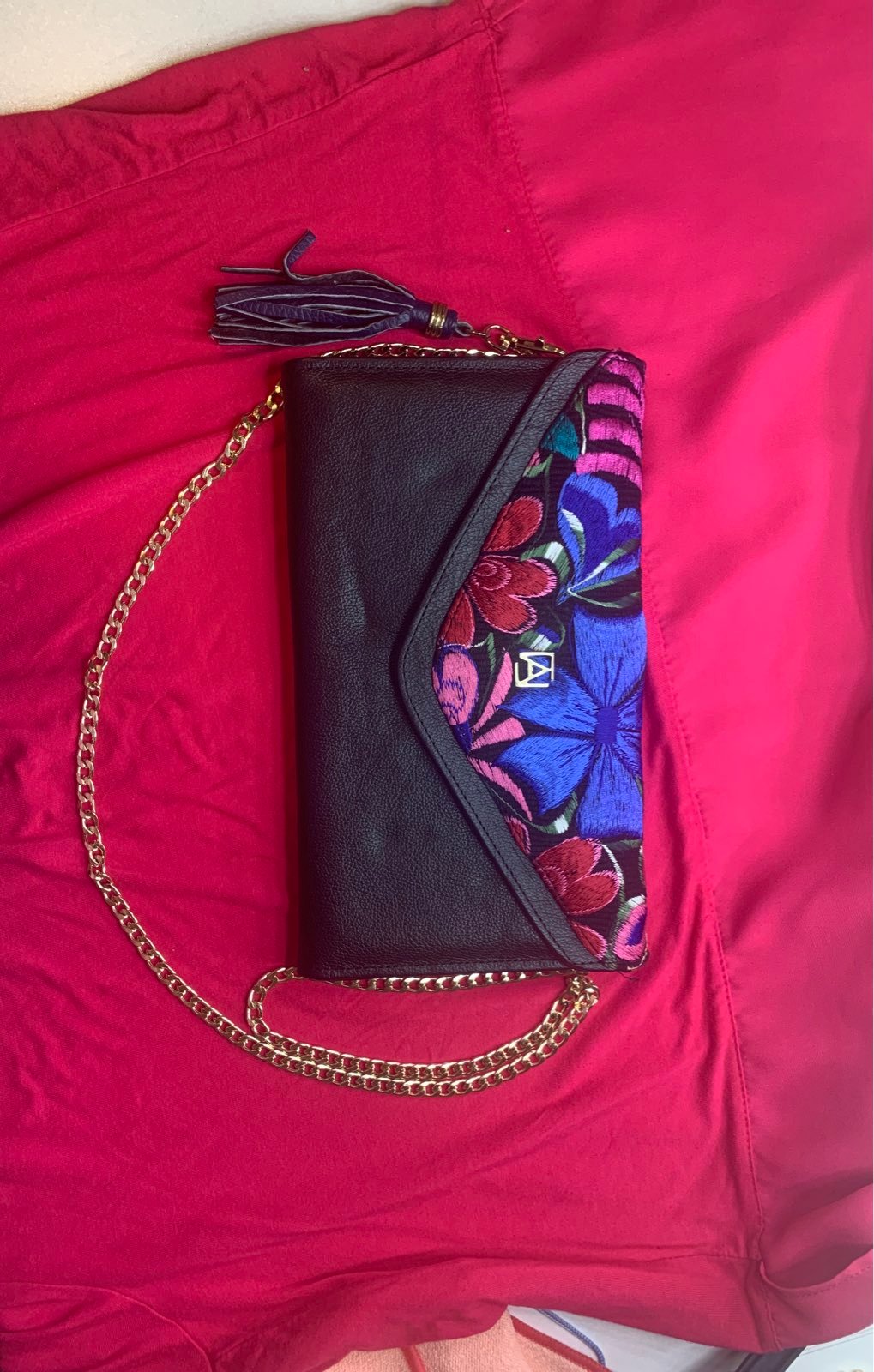 Mexican Hand made Angel Lozano clutch an