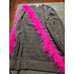 Queen of sparkles diagonal feather sweater dress sz XS