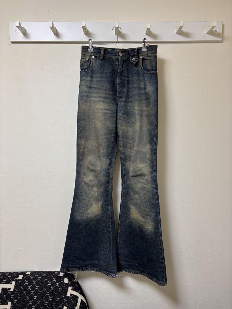 【オープニング大セール】 Egon 23AW Jeans Leg Wide Wash Dirty Lab パンツ
