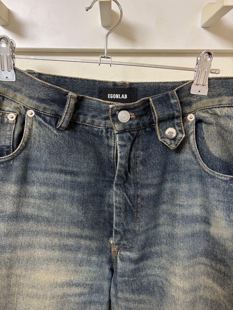 Egon Lab Dirty Wash Wide Leg Jeans 23AW