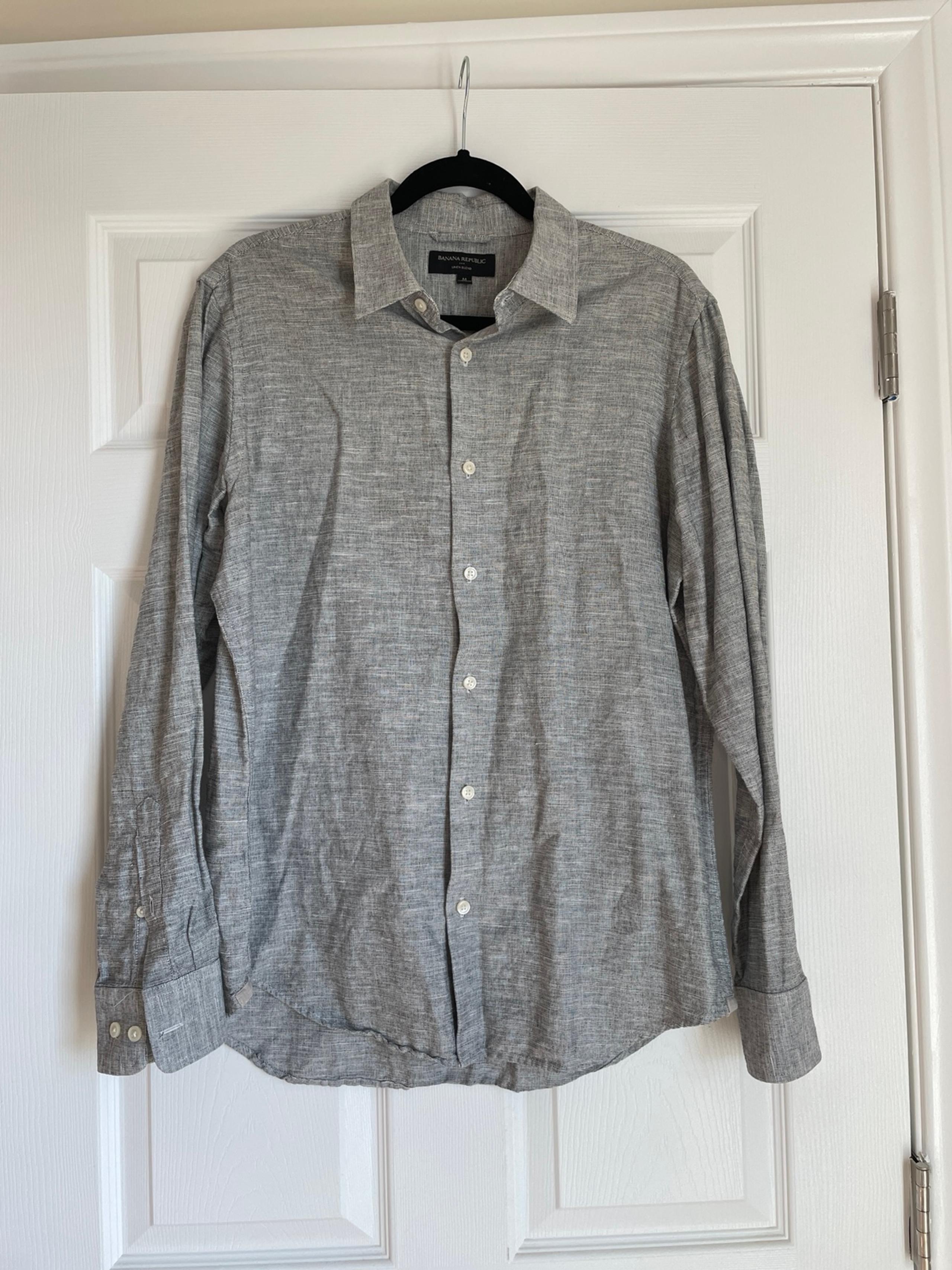 Banana Republic Linen Dress Shirt Size M