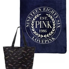 PINK Victoria’s Secret Weekender Tote Bag + Cozy Plush Blanket