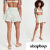 Caroline Constas Shorts Teagan Flora Beach Mini White Diamond Palm S NWT
