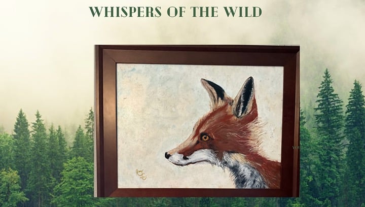 Original Fox Painting-“Whispers in the Wild’